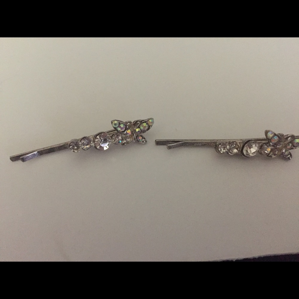 Sparkling hair pins